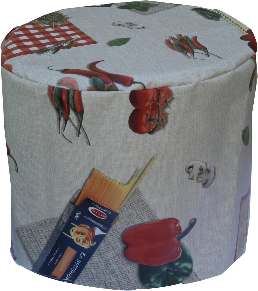 Beschermhoes voor Keukenrobot - Afdekhoes Robot - Keuken Organisatie - Met Opbergvakken - Standaard Maat - Wit