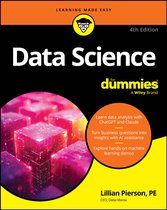 De cover van 'Data Science for Dummies', 4e editie, met een afbeelding van gloeiende kubussen.