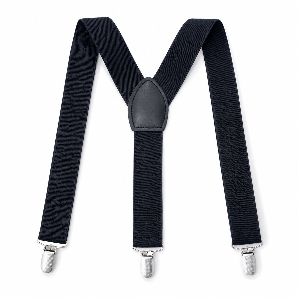 BZNDR® Bretels deluxe -Bretels Heren Volwassenen - Bretels Dames - Stijlvol & comfortabel - Zwart - 3 Clips