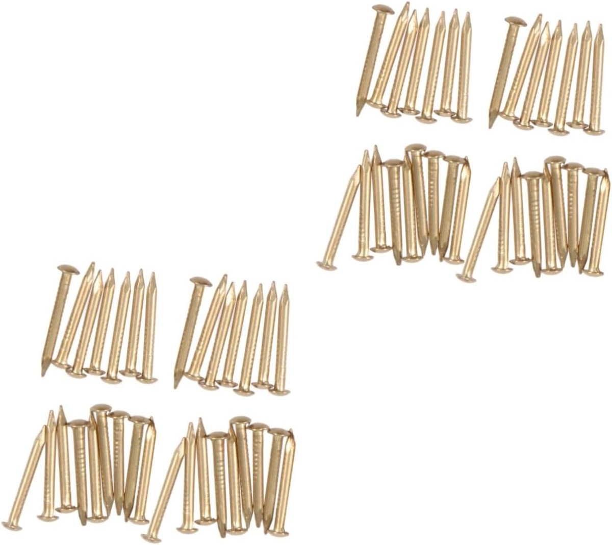 Messing Spijkers - Decoratieve Nagels - Meubels Repareren - Ronde Kop - 2 cm - Messing
