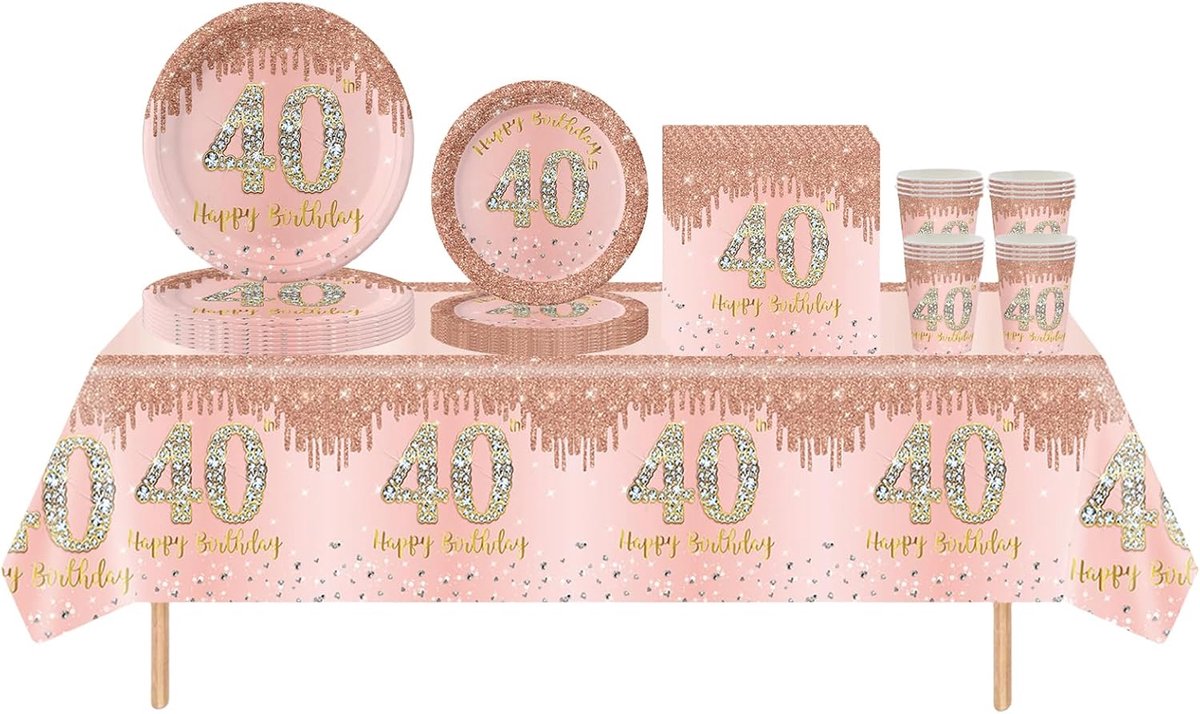Servies Kit (Rose Gold, 40e)