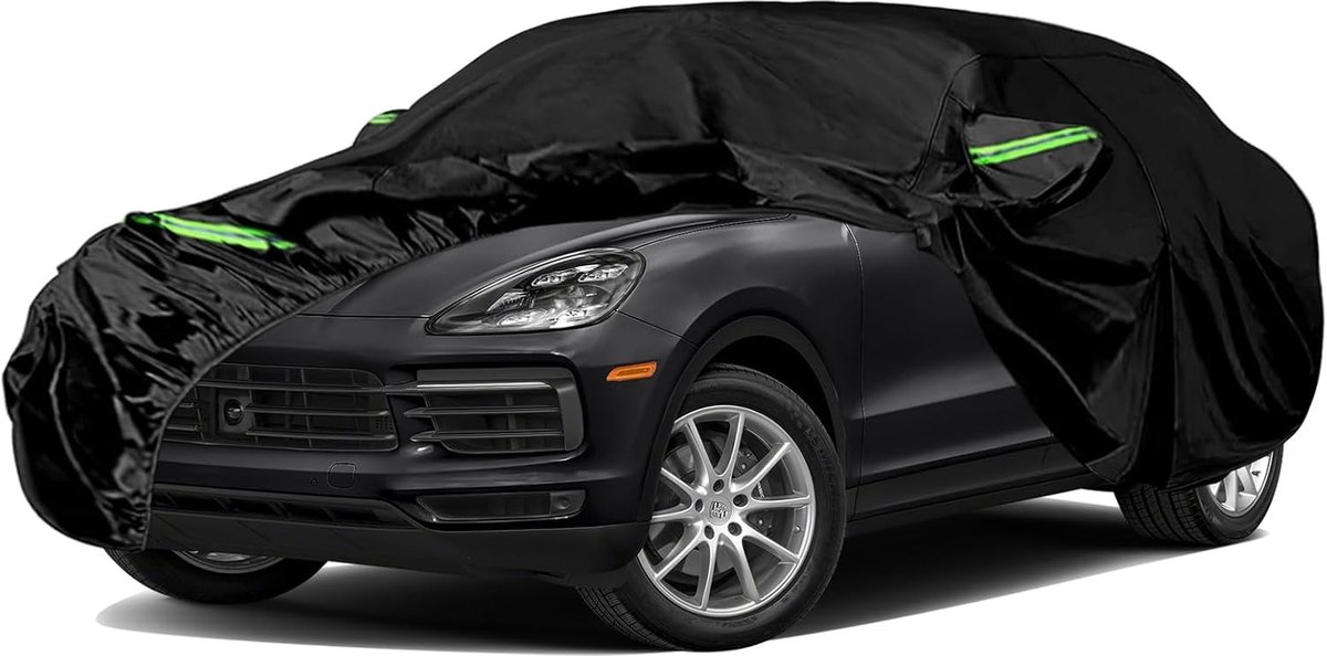 autoafdekking, vervanging voor Porsche Cayenne 2009-2024 Autohoes, 6 lagen all-weather volledige garage voor sneeuw, regen, stofbescherming