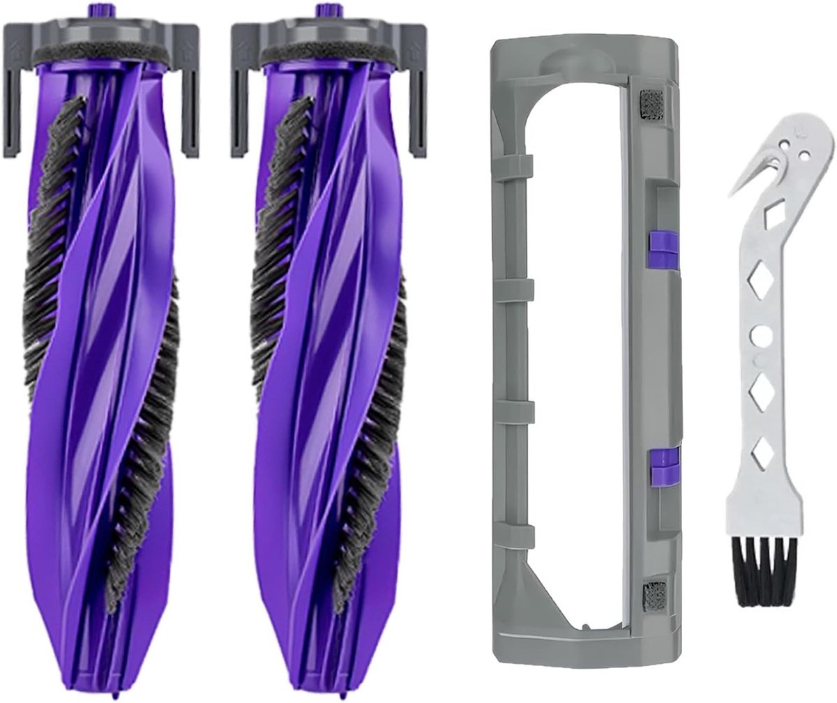Accessoires voor Narwhal Freo Z Ultra en Freo Pro Stofzuiger Onderdelen - 3 Stuks, Inclusief 2 Hoofdborstels en 1 Borstelkap voor Verbeterde Reiniging en Onderhoud