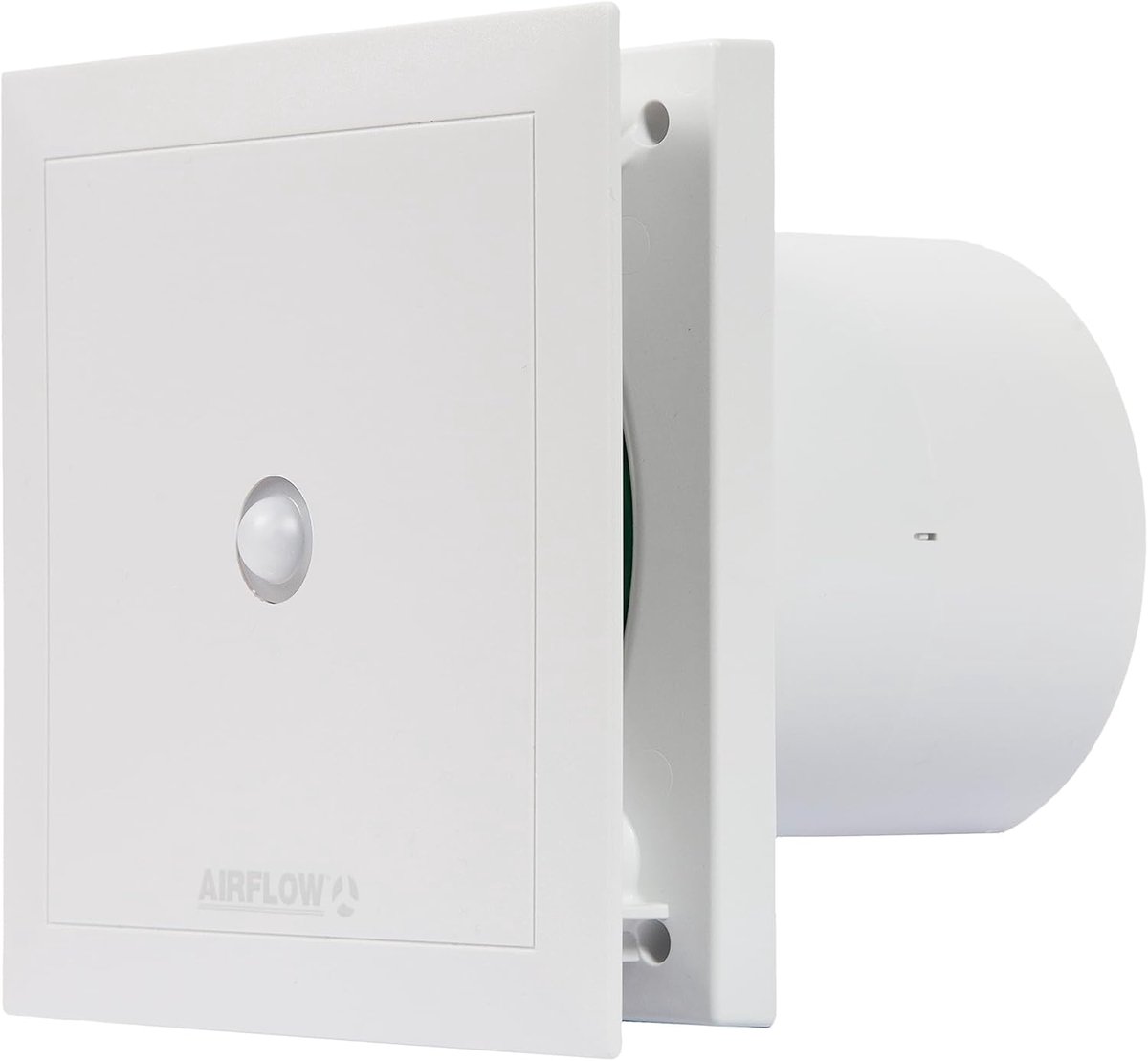 Airflow QT100MST Afzuigventilator 25 L/s Luchtstroom – Bewegingssensor & Nalooptimer – 100 mm/4 Kanaal – Duits Gemaakt - ShopVlot