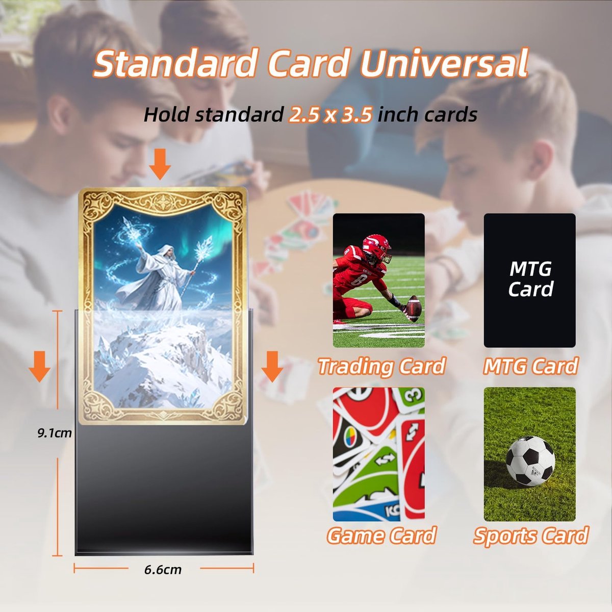 Verzamelkaartenhoezen, kaartenfolie, zachte Penny Card Sleeves voor Magic, Yugioh, MTG, 100 stuks