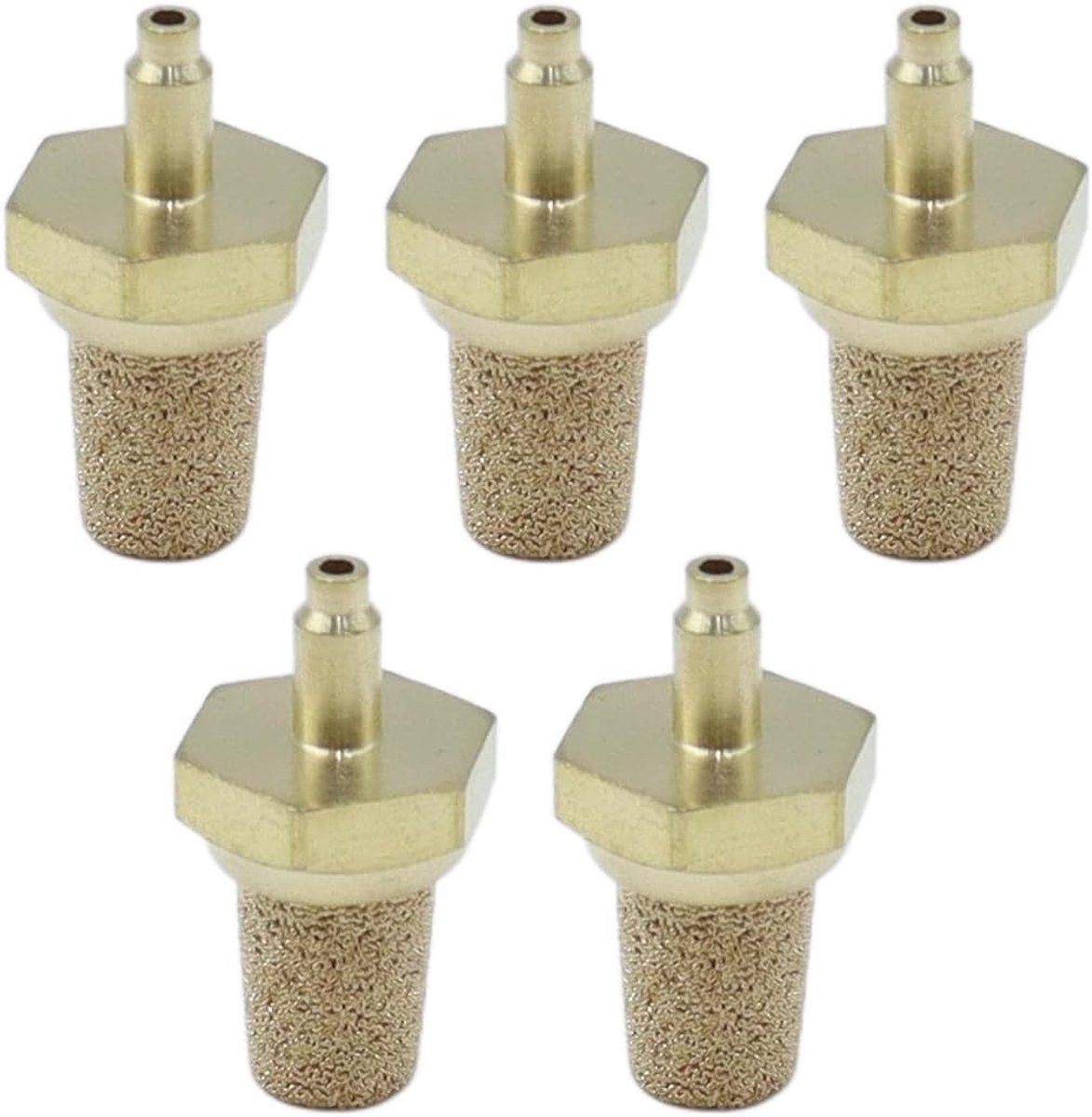 5 stuks rookmachine-filtermondstuk, luchtbellen-diffuser, pneumatisch, voor podiumverlichting en sneeuwmachinesystemen