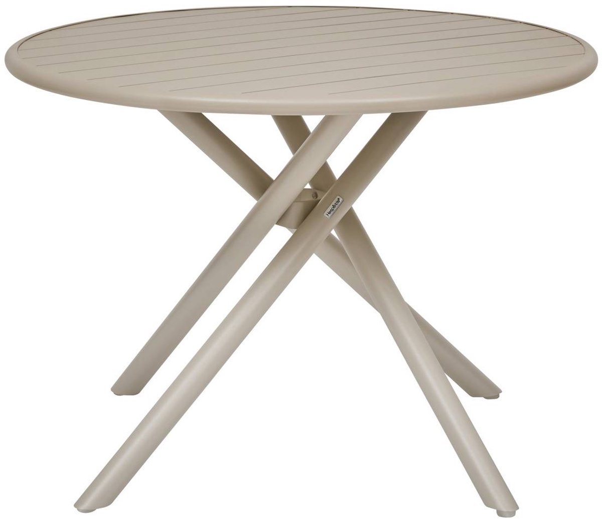 Ronde tuintafel voor 4 personen van aluminium NEBULLIA