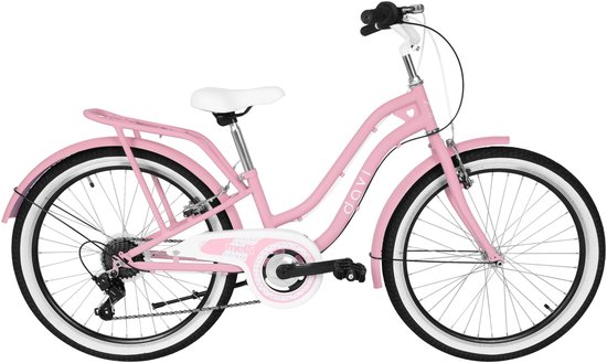 Davi Molli - Kinderfiets - 24 inch - 7 versnellingen - Shimano - V-brake - 130-165 cm - Roze - Meisje — afbeelding 3
