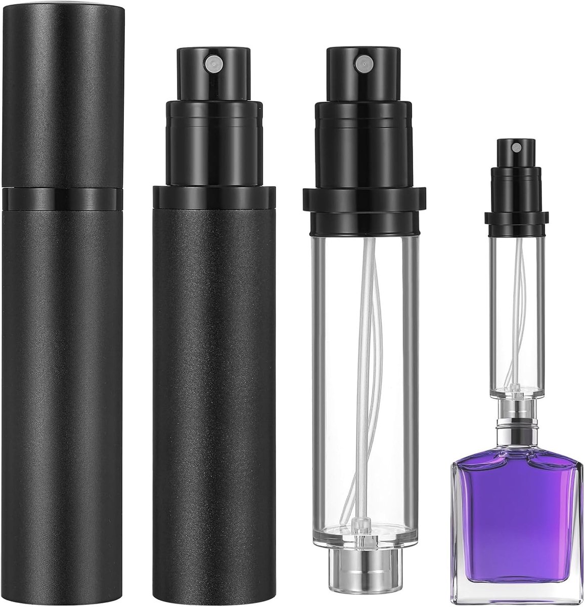Draagbare Navulbare Parfumfles - 10ml Aluminium - Fijne Nanoverstuiver - Lekvrij Design - Voor Reizen
