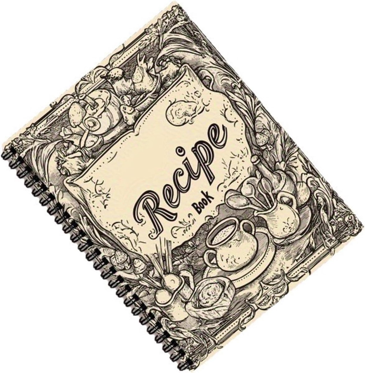 A5 Recipe Book for Writing Yourself Ring Binder - My Kitchen Diary with 100 Pages - ShopVlot
