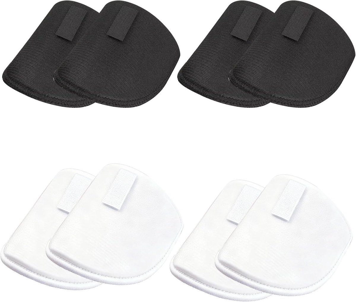 SnelShoppen - Set van 4 Dames Schoudervullingen, Verwijderbare Vullingen, Naai-vriendelijke Kledinghanger met Antislip Siliconen Inzetstukken, Zwart e