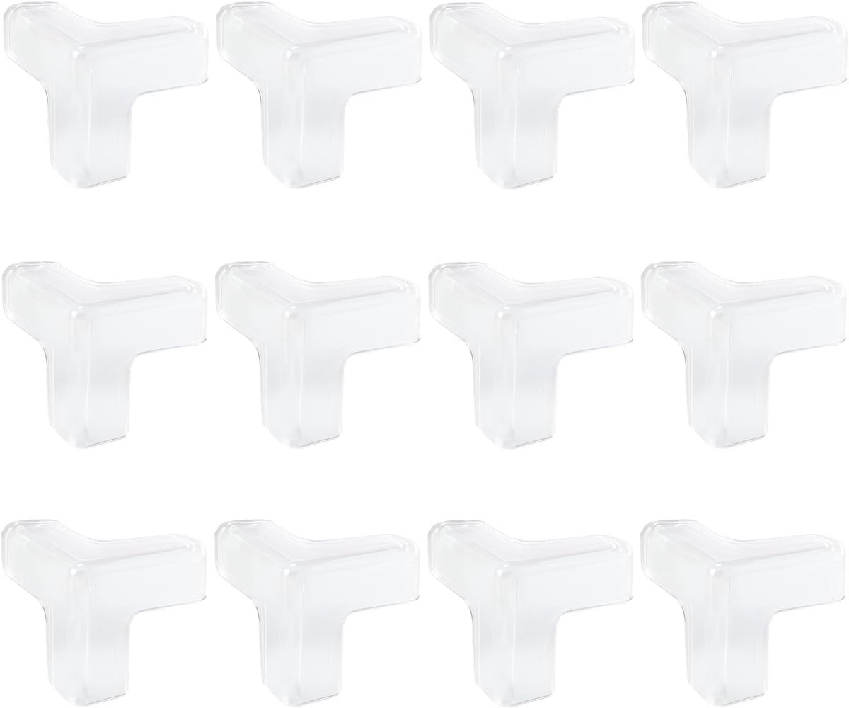 12 stuks tafelrandbescherming voor kinderen, transparante hoekbescherming van siliconen, zelfklevende hoekbeschermingsranden voor meubels, hoek- en randbescherming voor tafel, bureau, eettafel