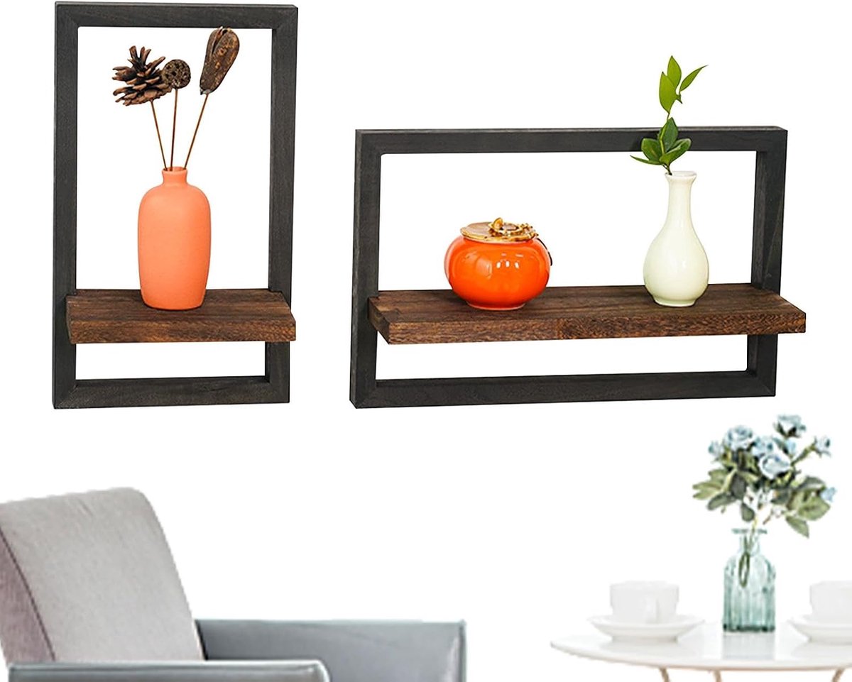 Universele Wandplank - Inclusief Montagebeugel - voor Woonkamer, Slaapkamer,Kantoor