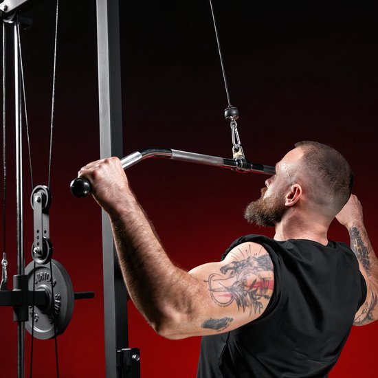 Barre treillis Gorilla Sports 120 cm (extrémités antidérapantes)