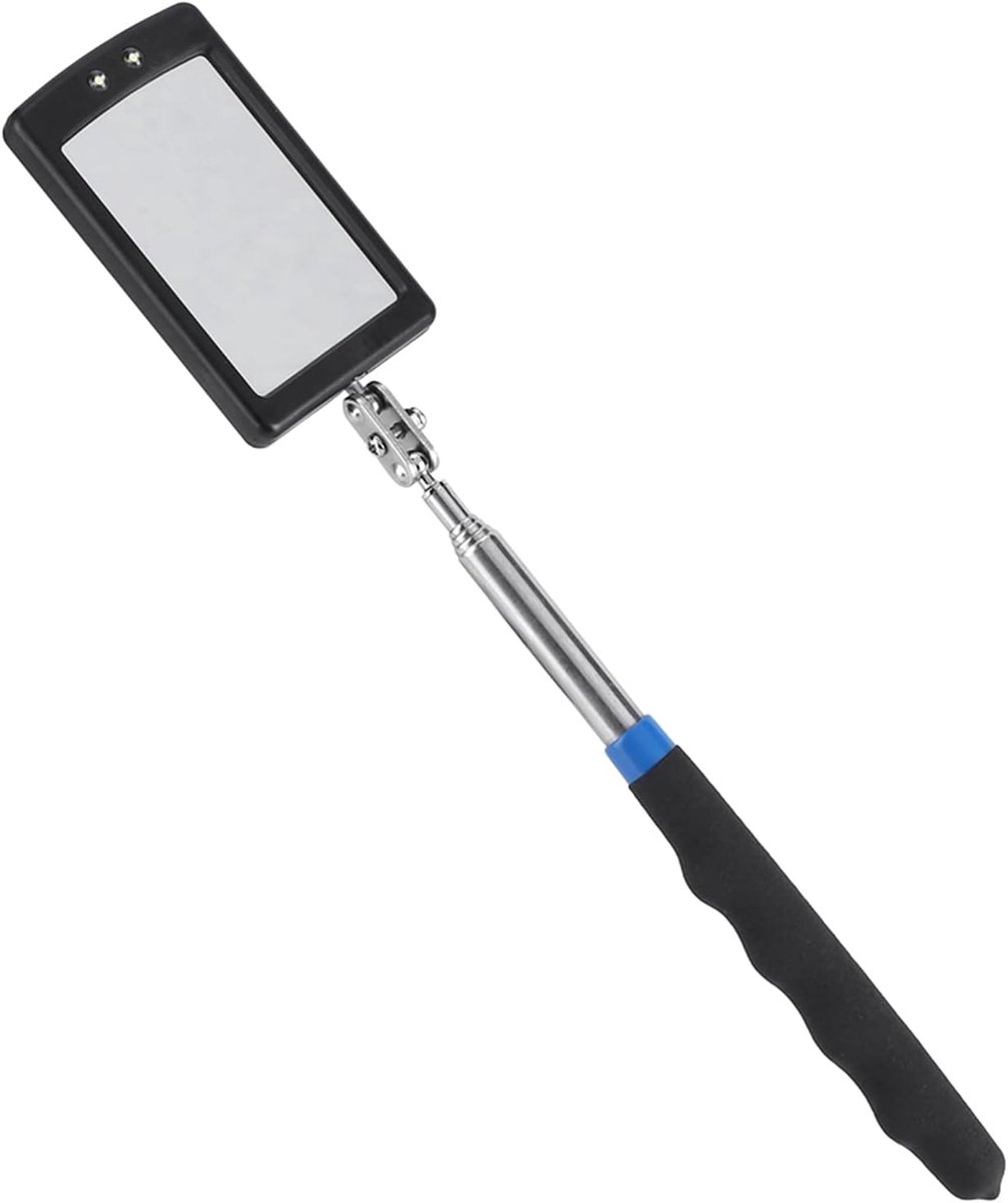 SnelShoppen - Telescopische LED Verlichte Flexibele Inspect mirror 360 Graden Rotatable voor Auto, Machine en Moeilijk Bereikbare Plaatsen