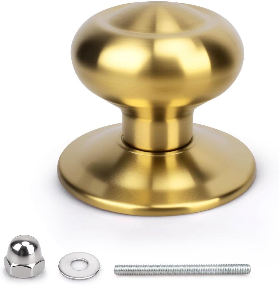 Deurklink 70mm - geborsteld goud - Spaanse stijl - eenvoudig te installeren - SnelShoppen