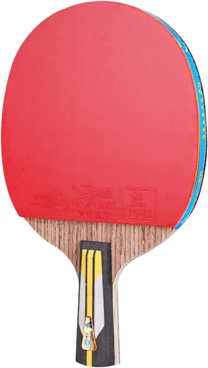 Tafeltennisracket - Pingpongpeddel - Amateurtraining - 7-laags houten zoolplaat - Korte handgreep - Niet gespecificeerd