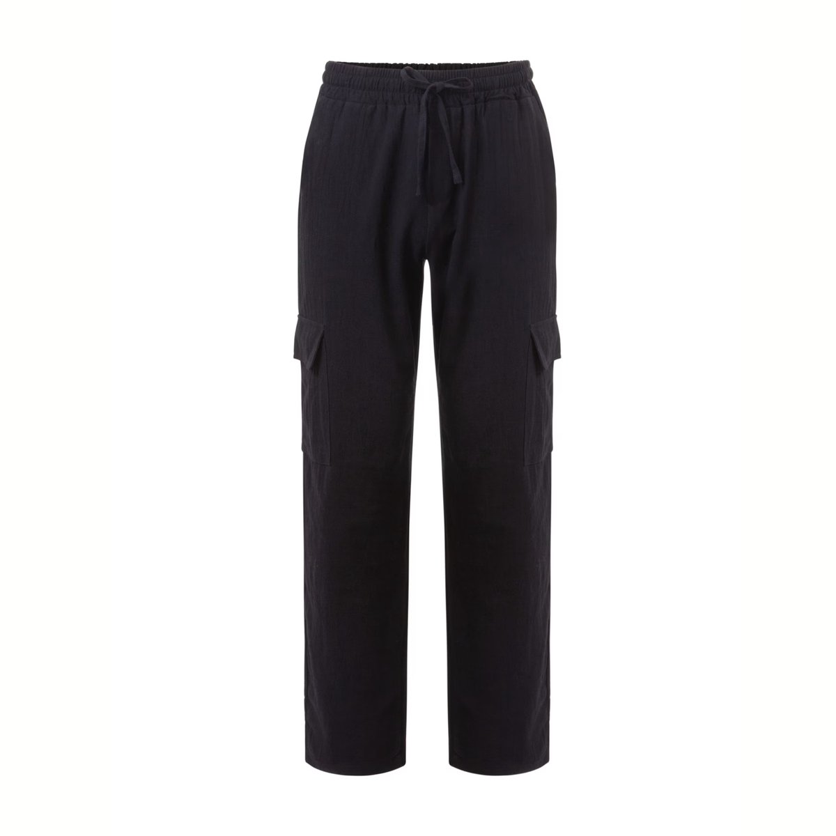 Currero Linnen Broek Heren - Zomerbroek - Volwassenen - Lange Broek - Pantalon - Strandbroek - Zomer - Ibiza Stijl - Zwart XXXL