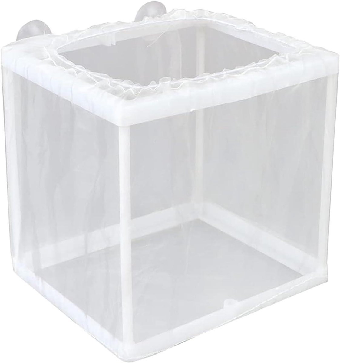 Aquarium Kweekbox - Vis Scheidingswand - Vissen Kweken - Broedersbescherming - 26 x 15 x 15.5 cm - Wit