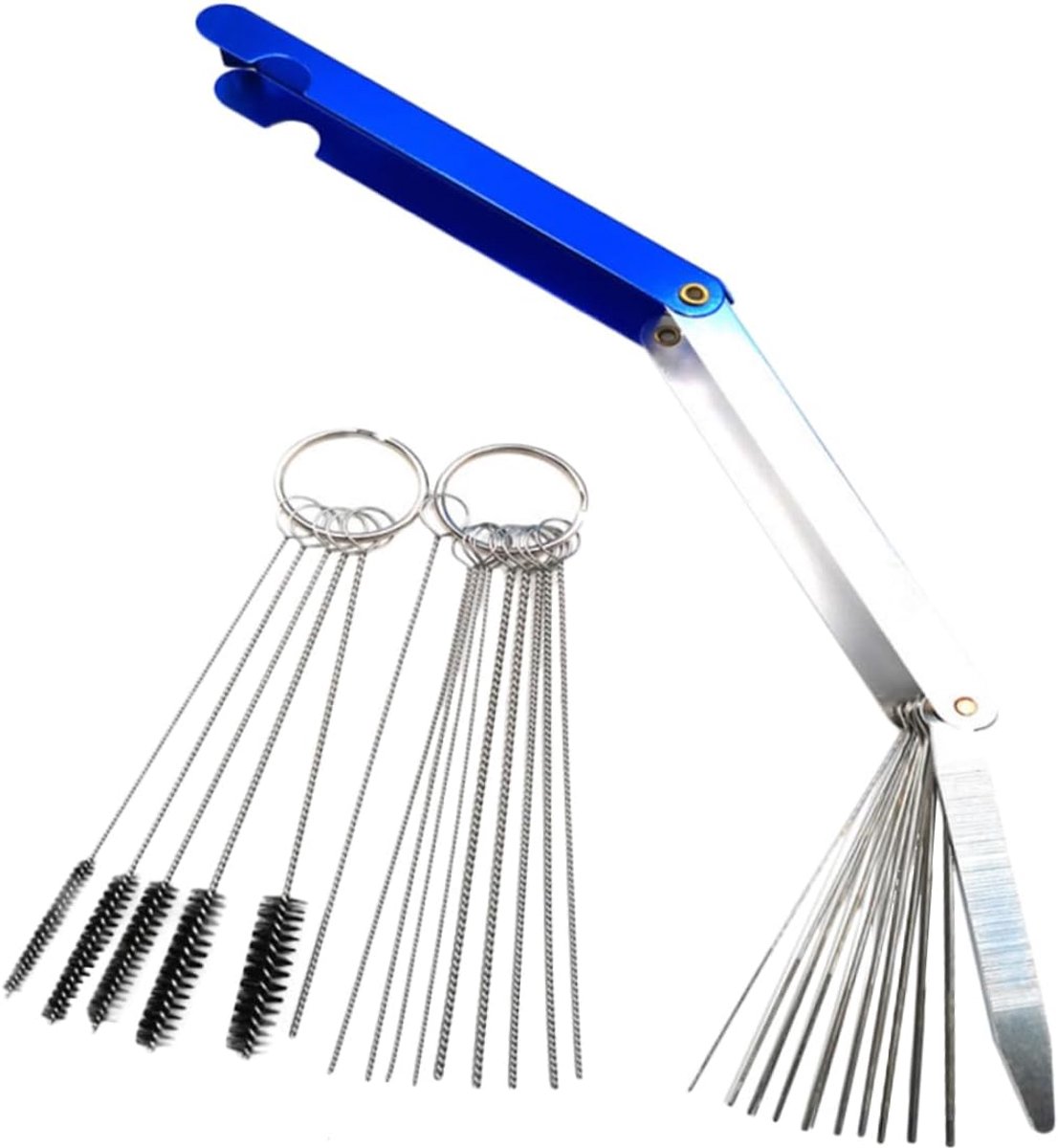 Reinigingsset Motor - Onderhoudsset Onderdelen - Carburateur Onderhoud - Roestbestendig RVS - 10 cm Lengte - Diverse Kleuren