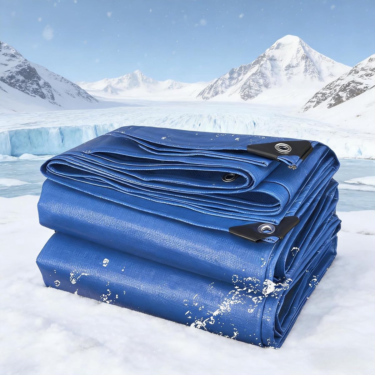 Waterdicht Zeildoek - Afdekzeil Grondzeil - Spullen Beschermen - Zwaar Uitgevoerd 120 g/m² - 150 x 220 cm - Blauw