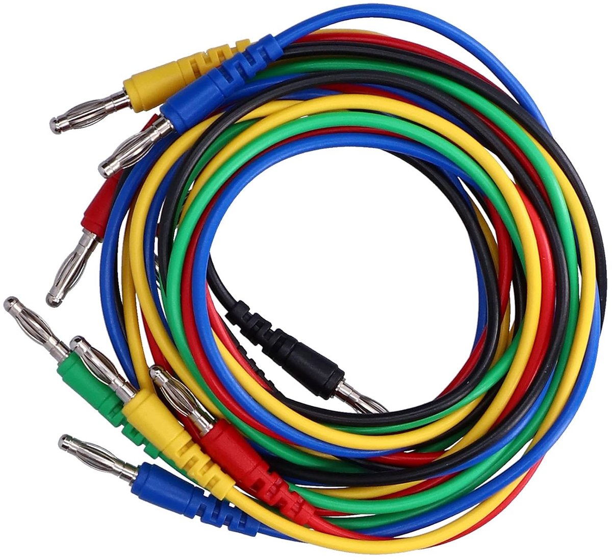 Testkabel Set - Meetkabel Krokodillenklem - Elektrisch Testen - Messing Connectoren - 1 Meter - Rood