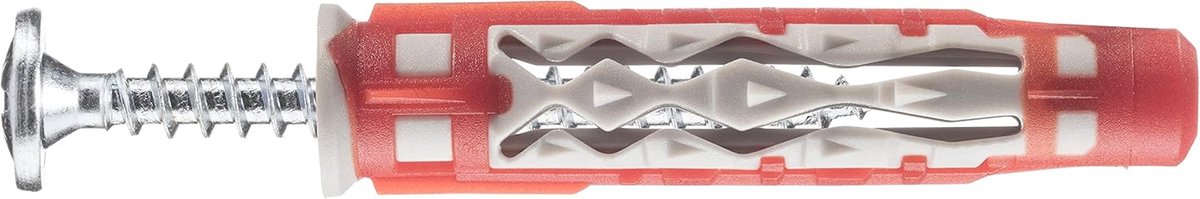 Universele Pluggen - Ankers Muurpluggen - Bevestigen in Muren - Intuïtief Kleursysteem - 6x35 mm - Geel