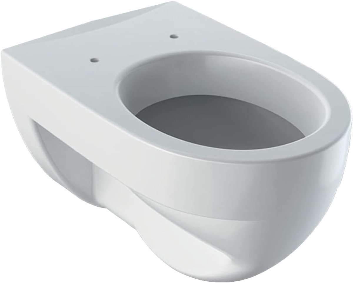 Wandcloset - Hangend toilet - Badkamer Installatie - Zonder spoelrand - 54 cm uitsteek - Wit