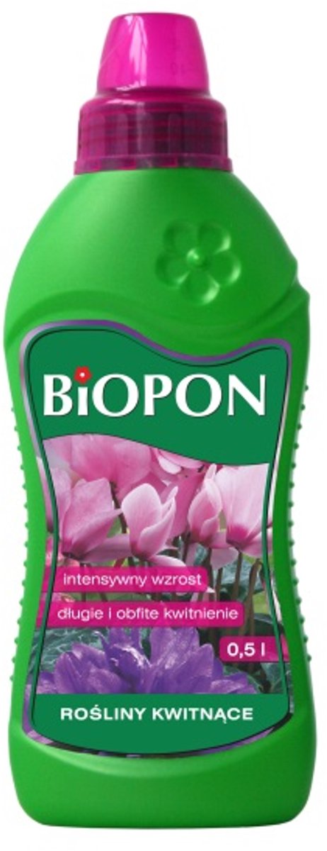 Biopon - Meststof voor Bloeiende Planten - 0.5L - Mineralenrijk - Hoog Fosfor en Kalium
