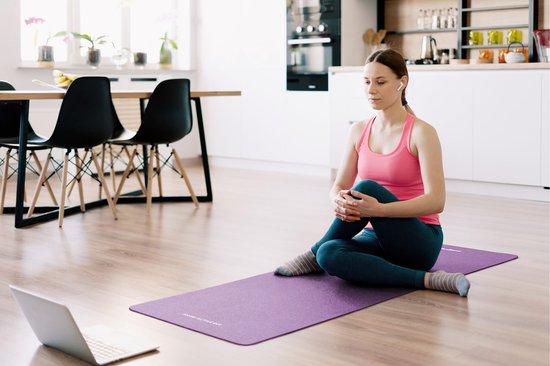 Rebel Active Serie - Yogamat - 1cm - Antislip - NBR Materiaal van Rebel Active — afbeelding 3
