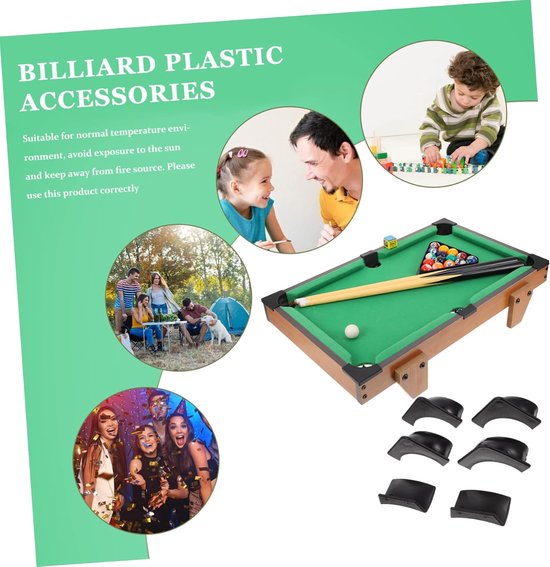 Billiard Tafel Pockets - Pool Tafel Liners - Tafel Beschermen - Slijtvast Plastic - 7x2.5x4 cm - Zwart — afbeelding 5
