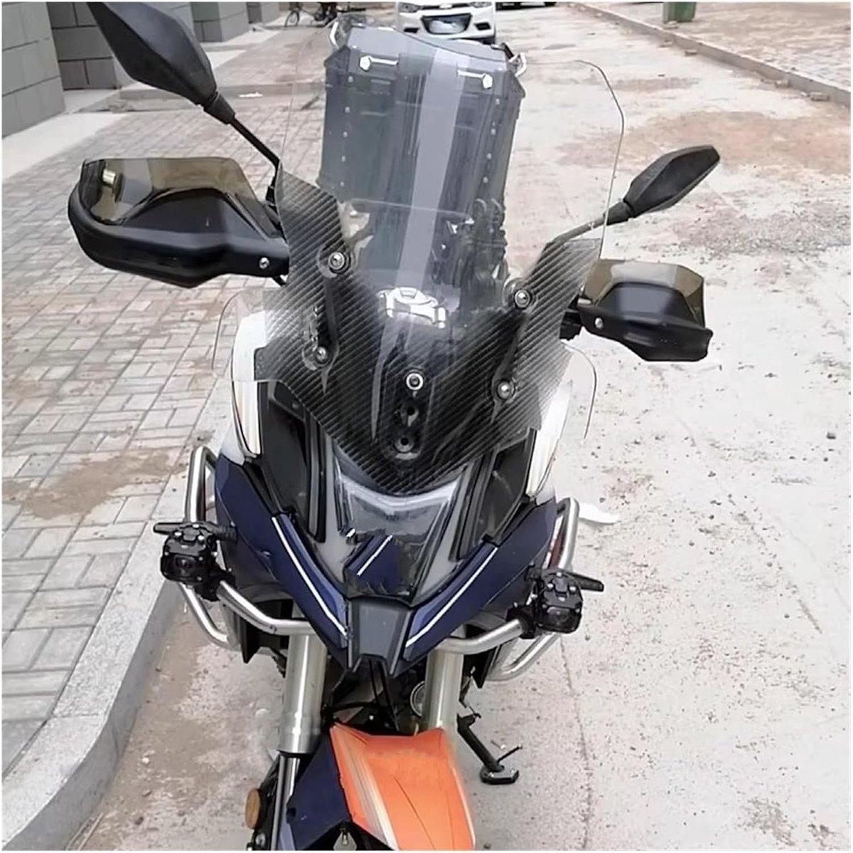 Motorfiets Handkappen - Handbeschermers Stuurkappen - Bescherming tijdens Rijden - Versterkt ABS Plastic - Set - Zwart Grijs