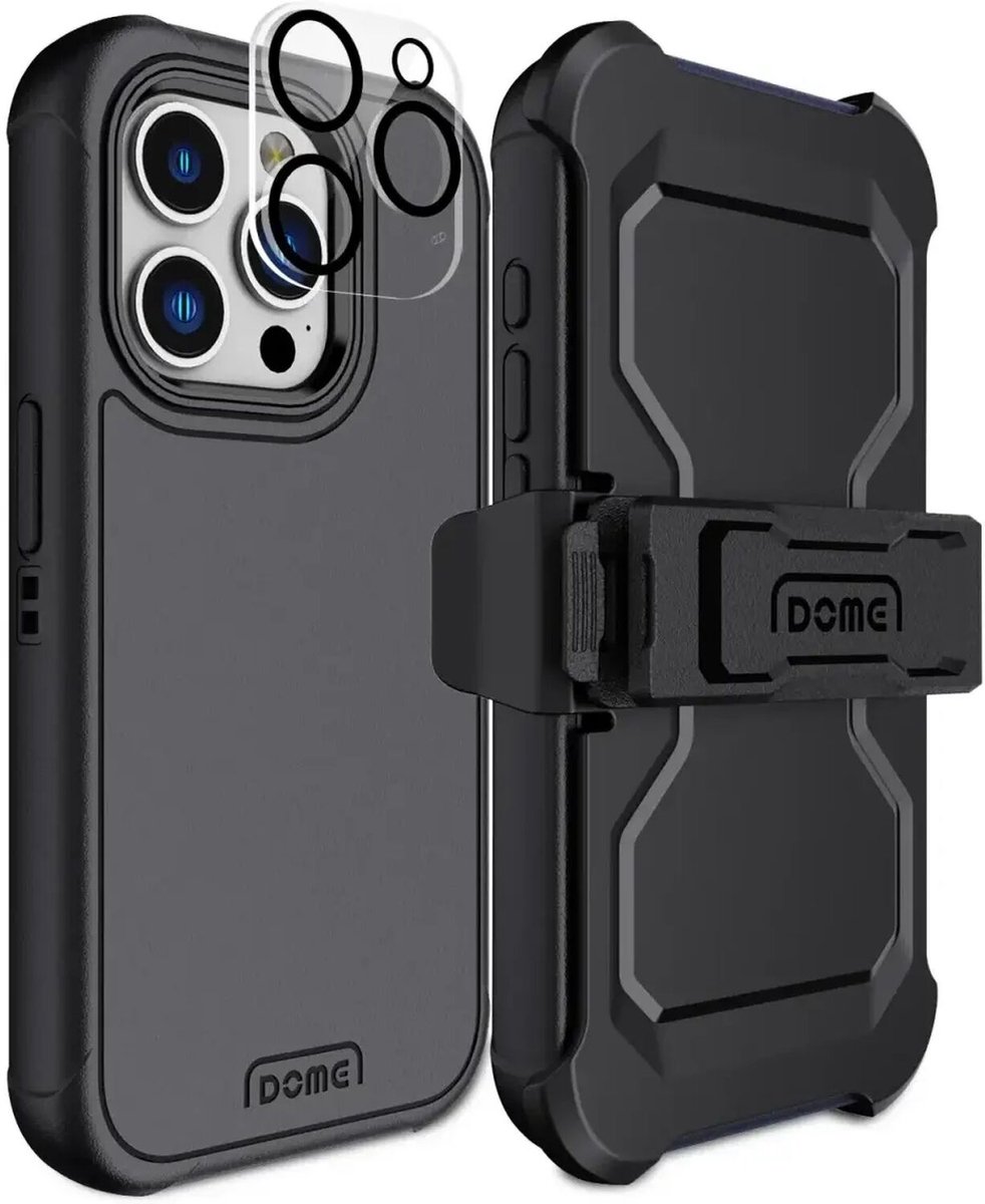 Whitestone Aegis Hoesje Geschikt voor Apple iPhone 15 Pro Full Protect Cover Zwart