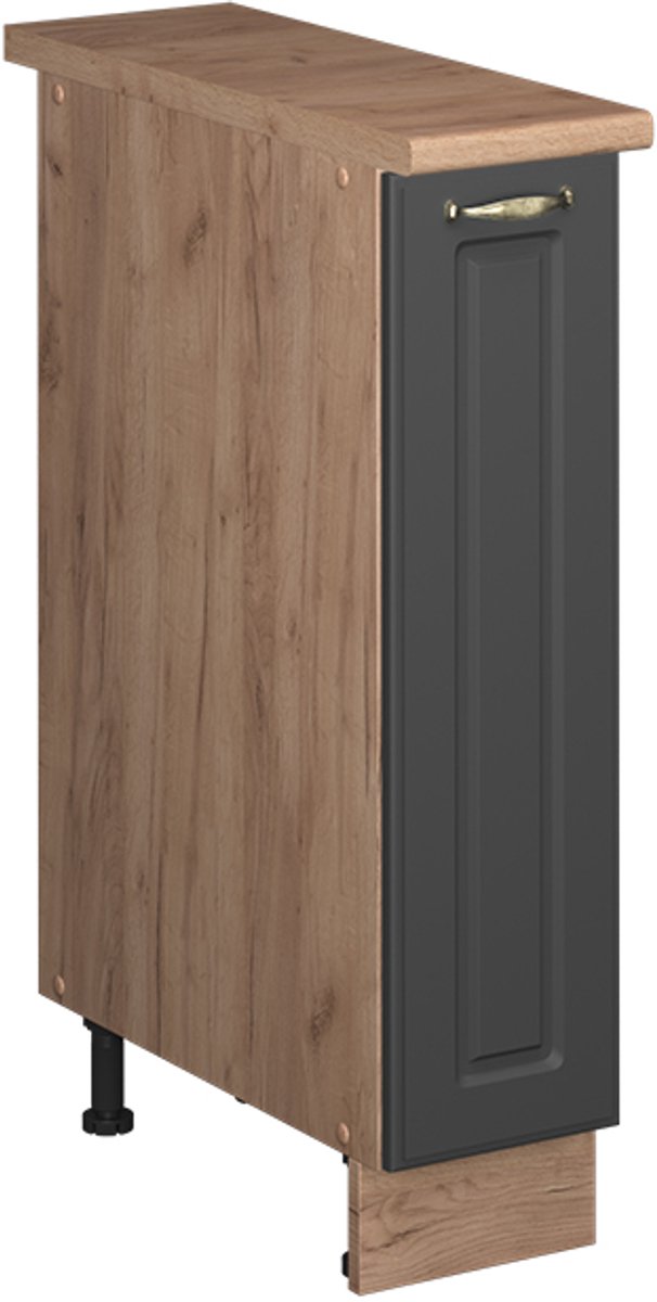 Vicco Apotheekkast Fame-Line, Anthrazit-Gold Landhaus/Goudkleurig Eiken, 20 cm, WB Eik Anthrazit-Gold landelijk/Goudkleurig Eiken