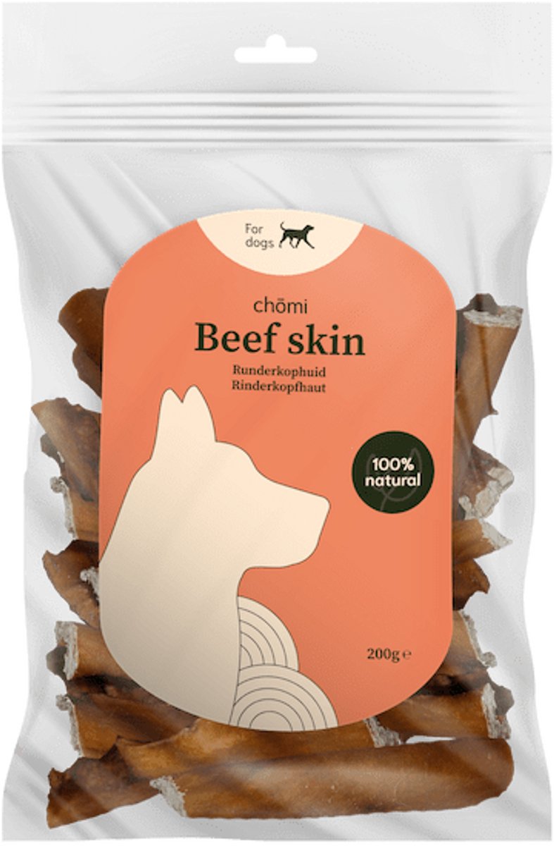 Chōmi Chomi Pets - Runderkophuid kauwsnack - 200 gram
