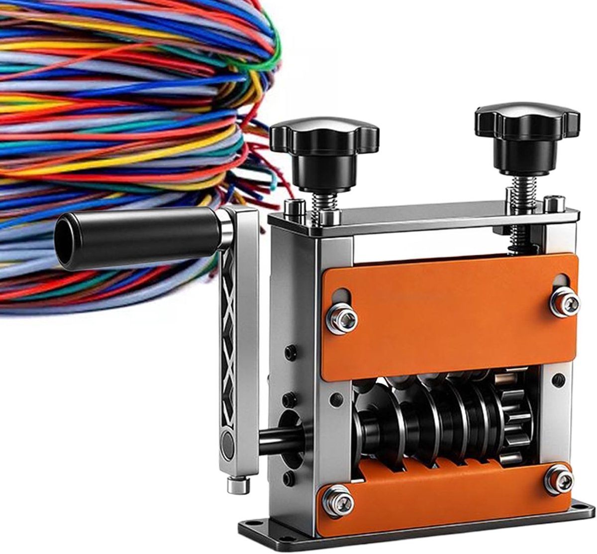 Koperdraad Stripmachine - Kabelstripper Afvaldraad - Draad Strippen - Verstelbare Diepte - 1-17 mm - Oranje