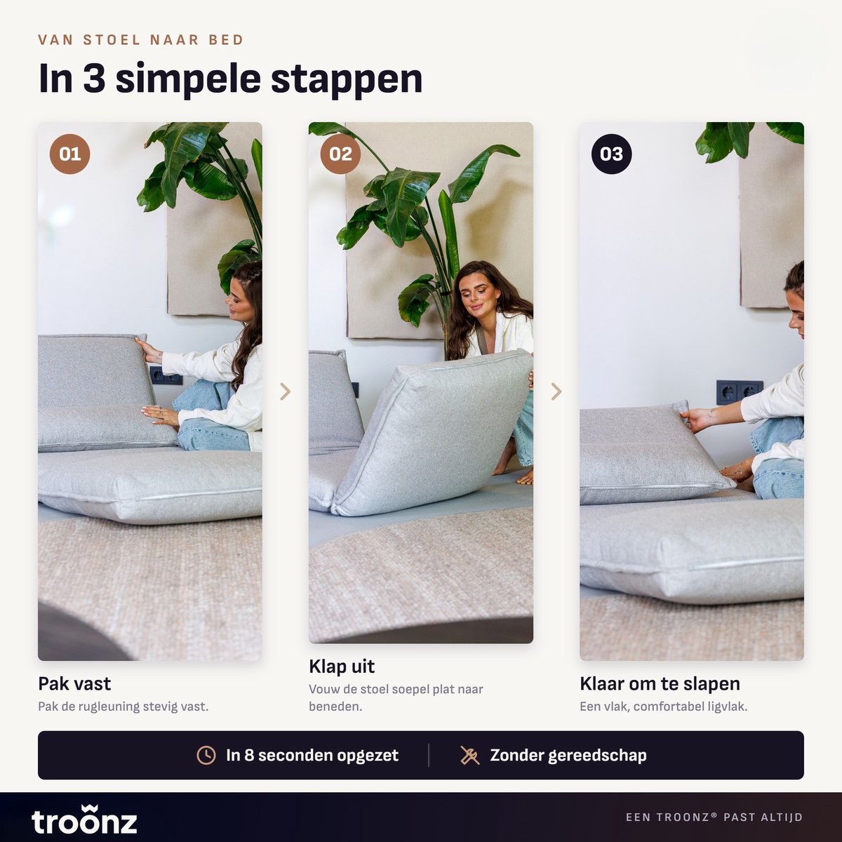 Troonz Troonz Lodi Light Slaapstoel - afbeelding 5