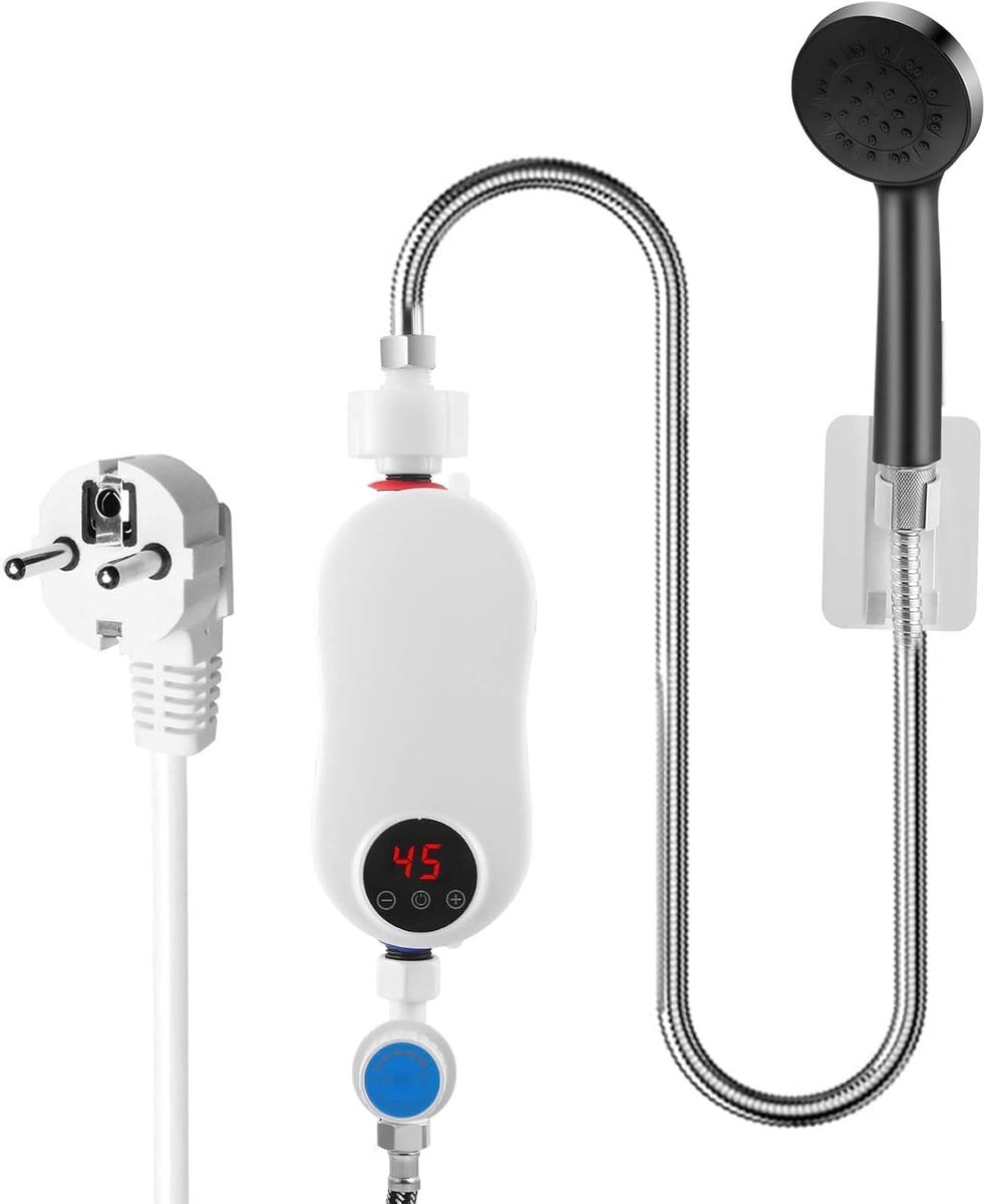 Elektrische Doorstroomboiler - Mini Boiler - Direct Warm Water - Intelligente Inverter Technologie - 5500 W - Wit