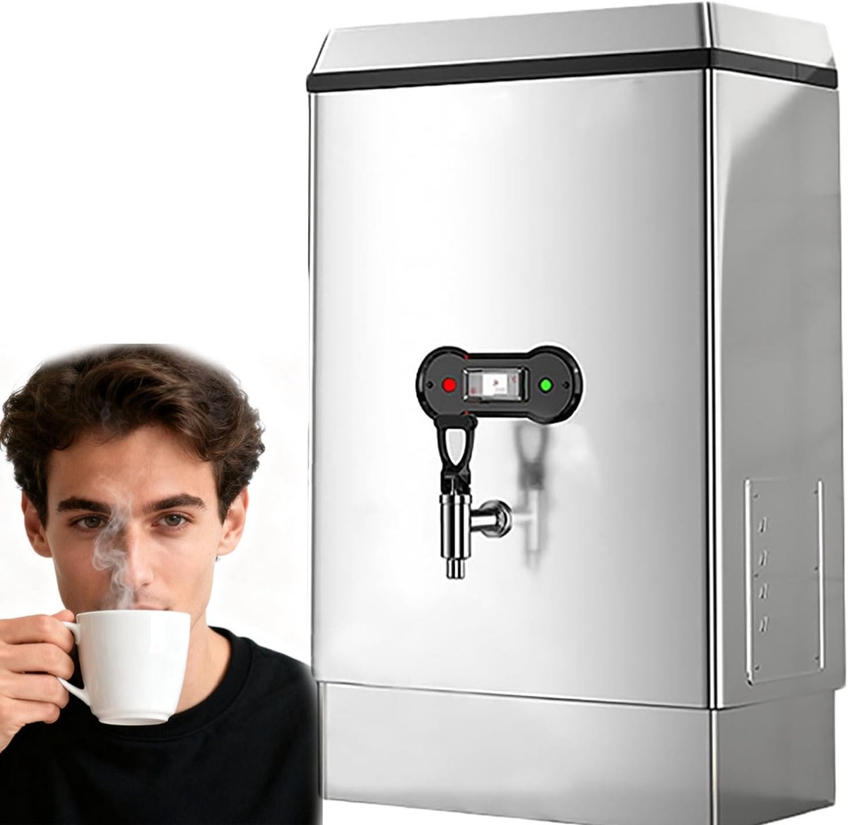 Water Boiler - Warmwaterdispenser - Snel Warm Water - Automatische Waterinlaat - 40L/h - Zilver