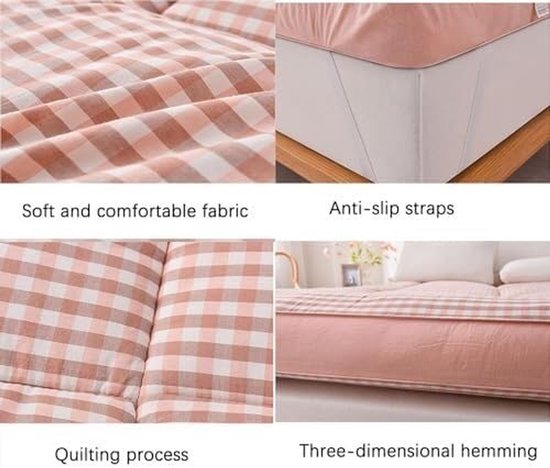 Opvouwbare Matras - Draagbare Futon - Comfortabel Slapen - Ademend Ontwerp - 120 x 200 cm - Grijs — afbeelding 2