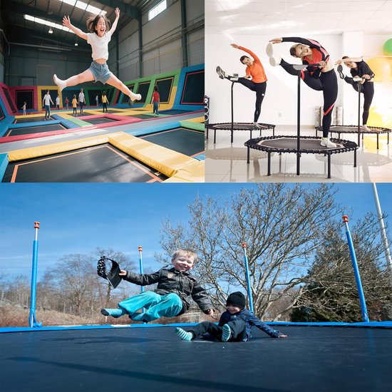 Trampoline reparatieset - Veer pad - Mat repareren - Waterdichte lijm - 6 stuks - Zwart — afbeelding 4
