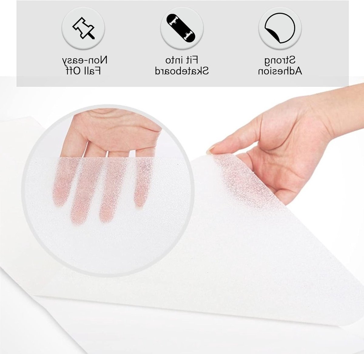 Duidelijke en waterdichte griptape voor skateboard en scooter, transparant antislip sandpaper accessoire voor longboarden en skaten