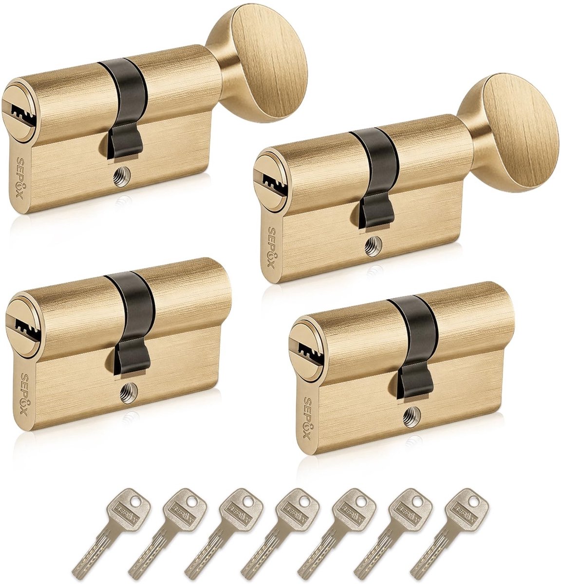 Euro Cilinderslot - Hoge Veiligheid met Sleutels - 2 Inch-Turn