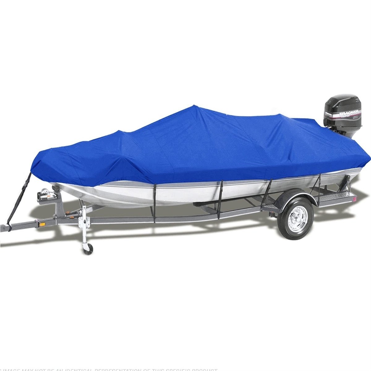 Boot Cover Oxford Katoen - Zwart voor V-Hull en Tri-Hull 17-19 inch