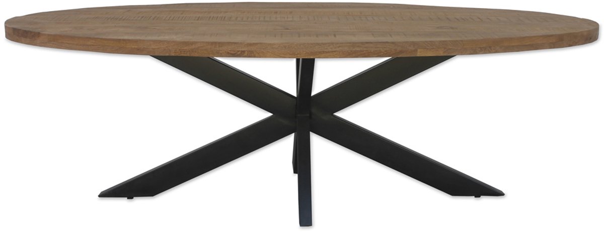 Livingfurn Eettafel Brix Sturdy Ovaal 210 cm Naturel