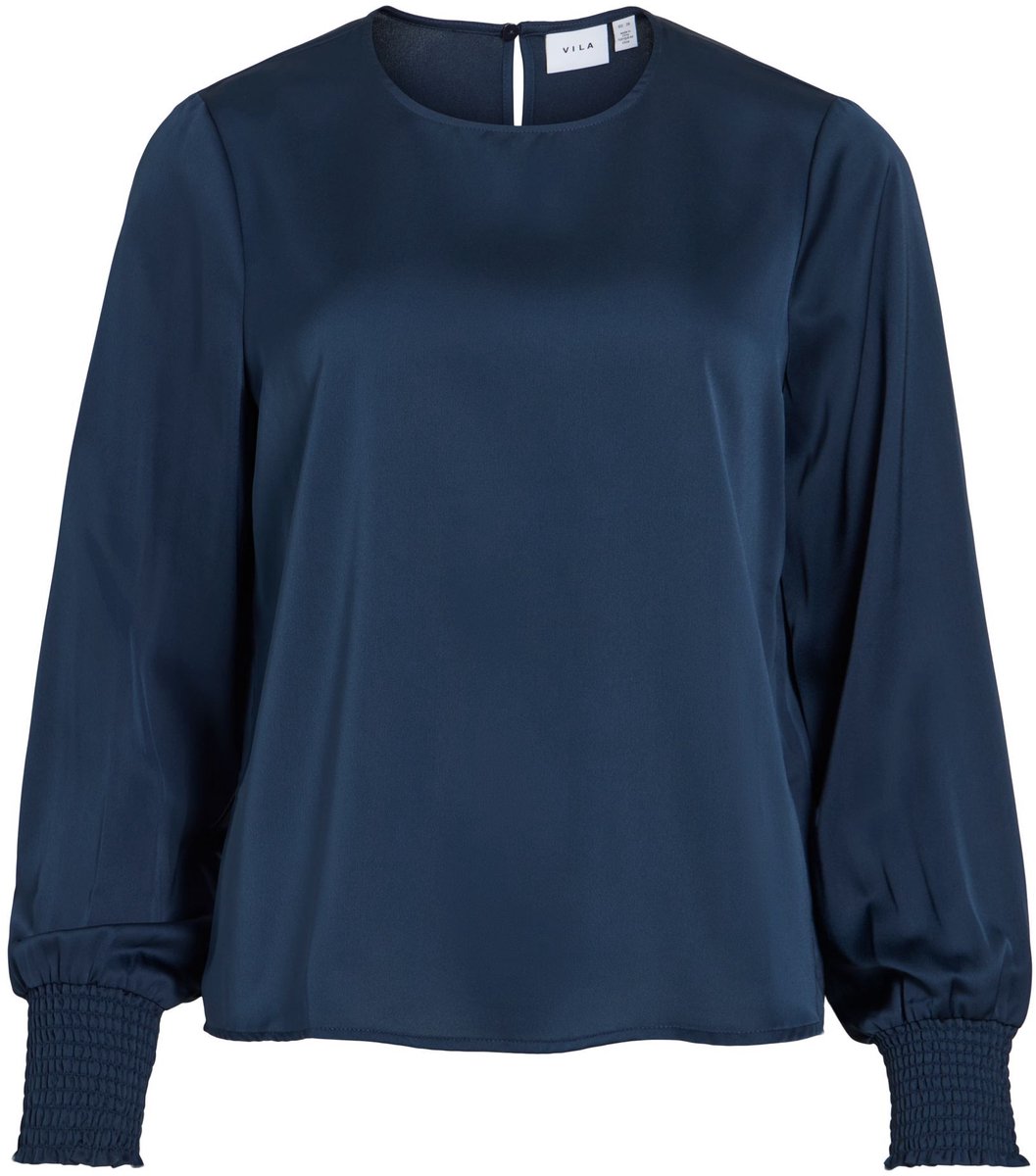 VILA Top met lange mouwen VIELLETTE ronde hals