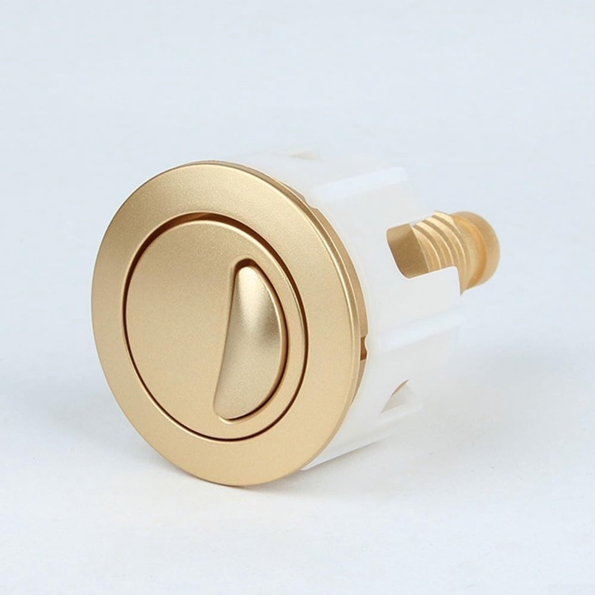 Toiletspoelknop Vervanging, 38-49mm Gouden Spoelknop voor Toiletten, Dual Push Knop voor Efficiënte Spoeling, Geschikt voor Diverse Toiletten