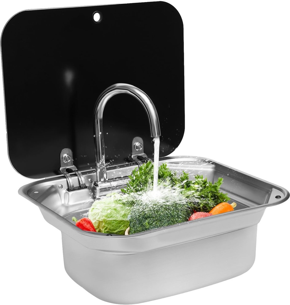 Camping Spoelbak Set met Kraan - 40 x 37 x 16.3 cm