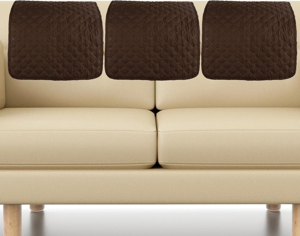 Zachte Polyester Hoofdkussenhoes voor Relaxstoelen - 3 Stuks, Slijtvast en Beschermend, Ideaal voor Meubels en Interieur