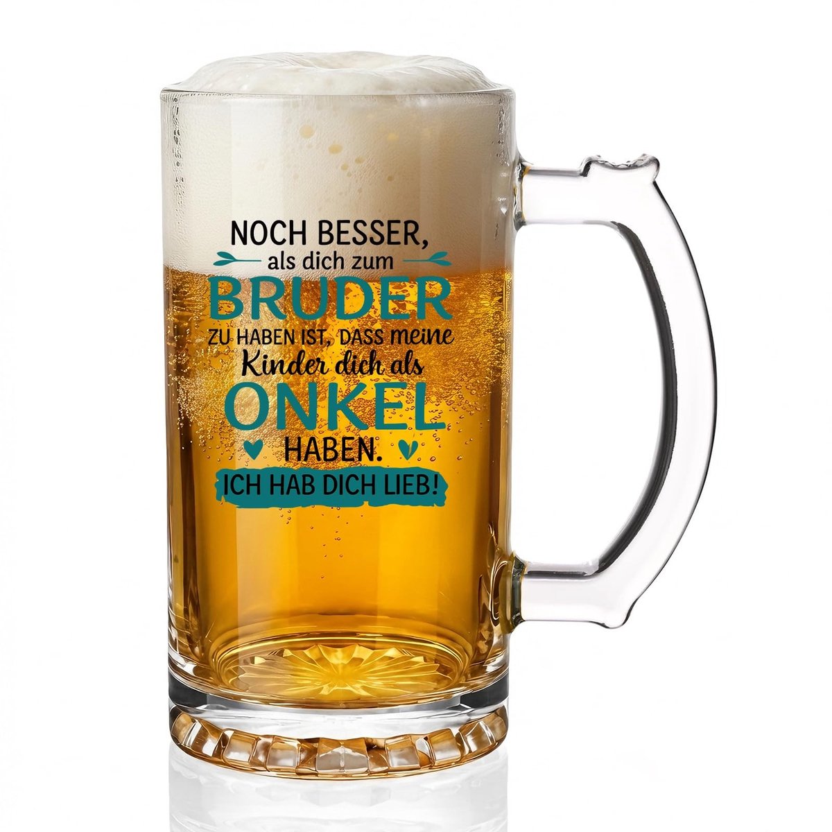 Biermok met tekst - 500 ml - Cadeau voor broer